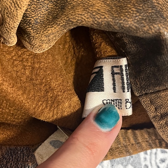 Vintage 80’s Firenze Brown Tan Cropped Genuine Leather Jacket L - Picture 9 of 12